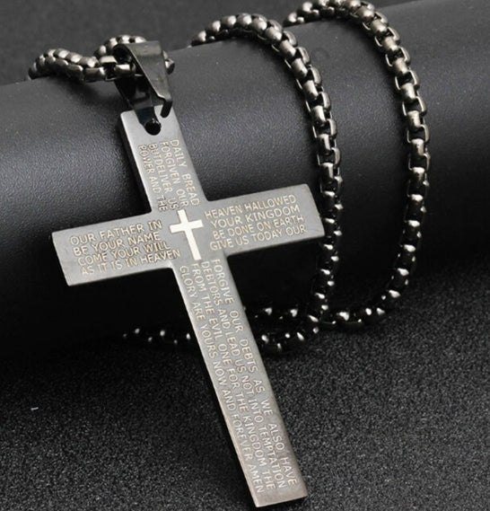 Fashion Cross Chain Pendant Necklace Fashion Men Women Metal Geometry Punk Gothic Party Jewelry Vintage Gifts