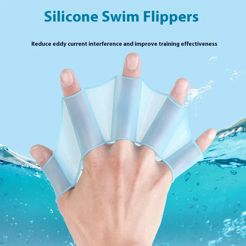 2PCS/1Pair Teen Adult Male And Female Swimming Frog Silicone Paddles Adult Swimming Paddles Children's Frog Paddles Swimming Kit