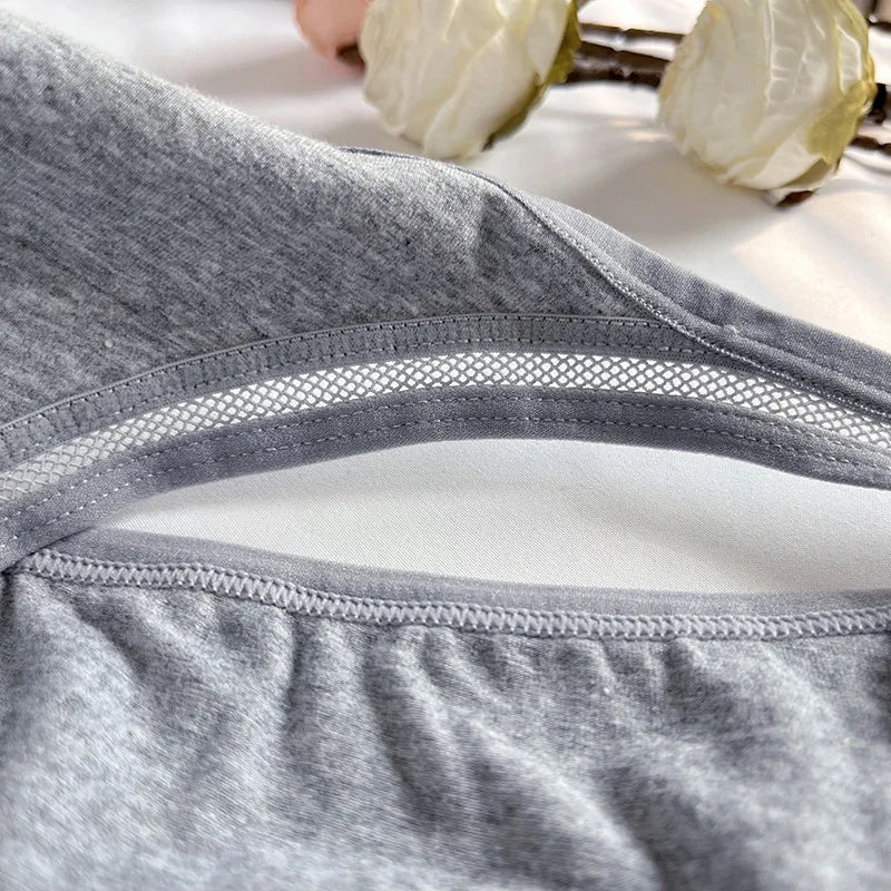 3Pcs/set Women Cotton Panties Low Rise Briefs Female Underpants Breathable Sexy Lingerie Seamless Underwear Mesh Pantys M-XL