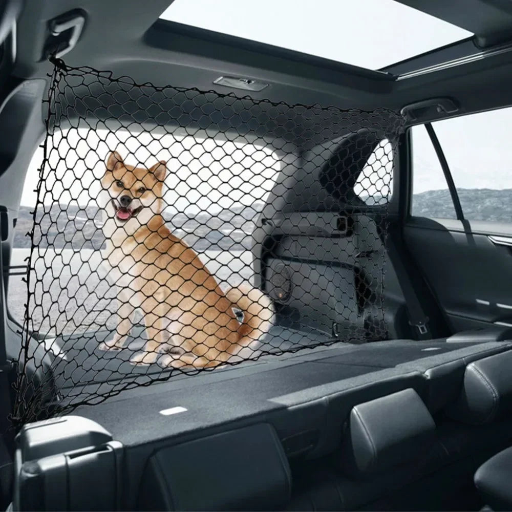 Car Trunk Fence Pet Dog Isolation Protective Net Sturdy Durable Elastic Isolation Nets Pets Safety Fence for Any Vehicle