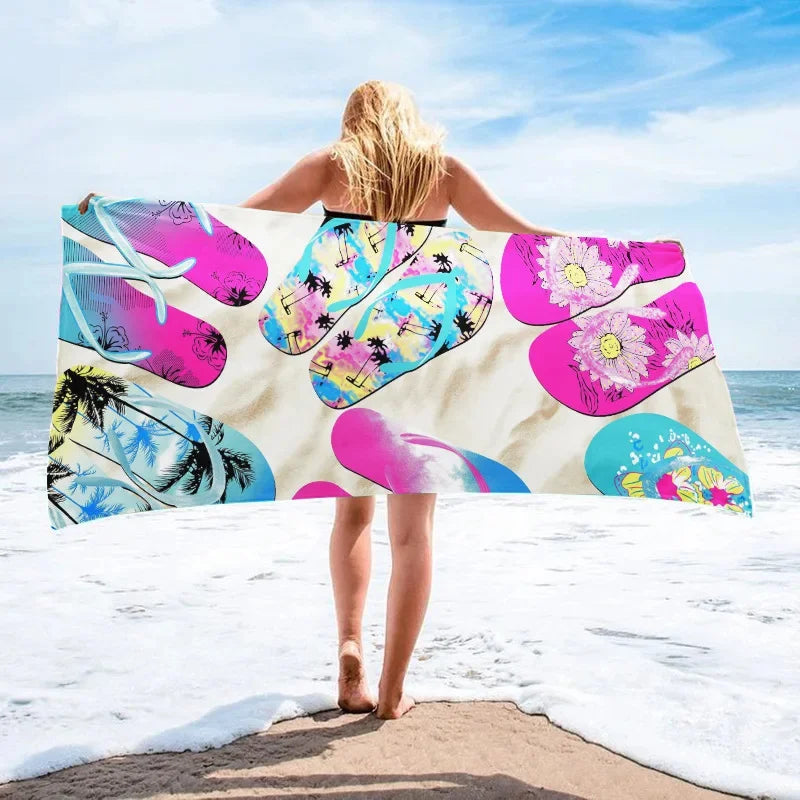 Customized Printed Beach Towels With Active Beach Towels, Absorbent Beach Towels
