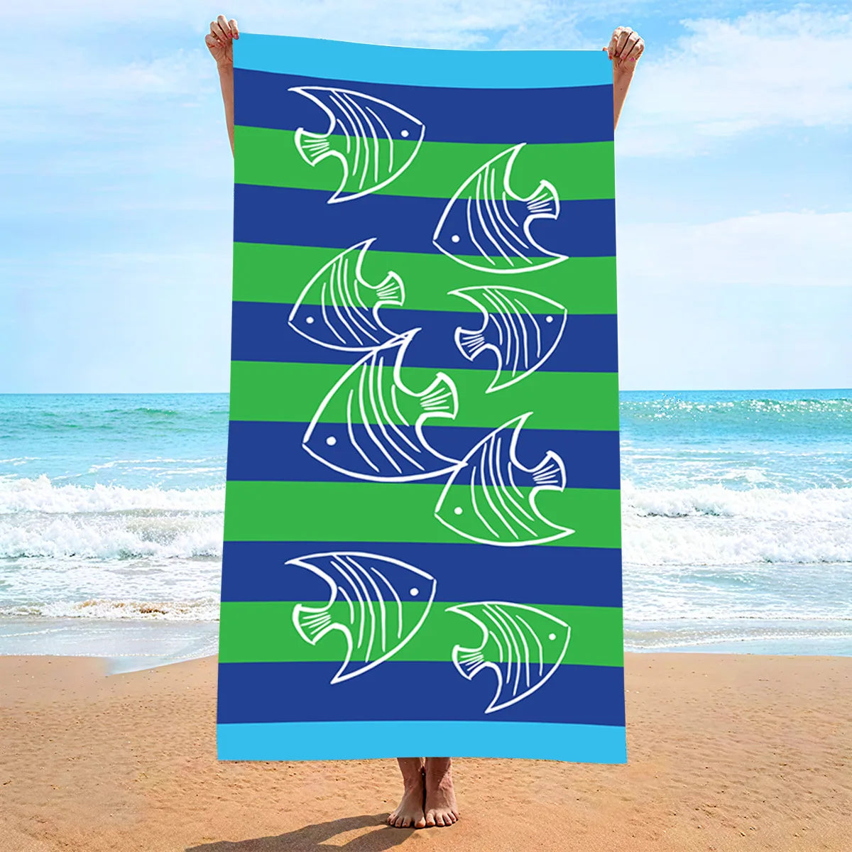 Customized Printed Beach Towels With Active Beach Towels, Absorbent Beach Towels