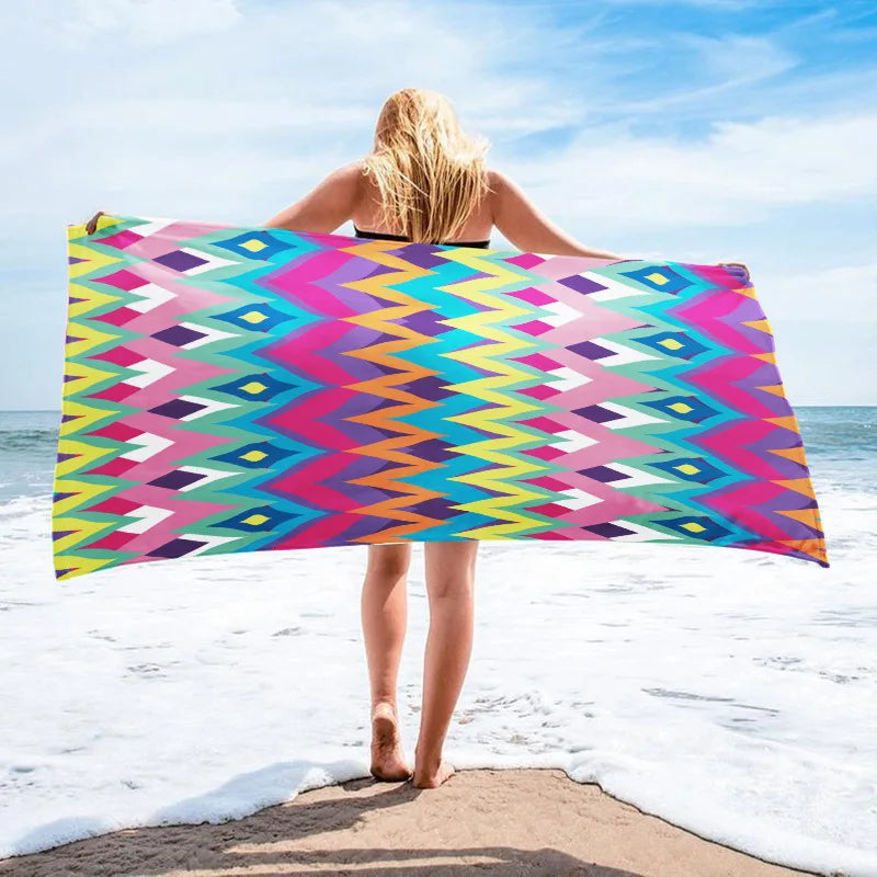 Customized Printed Beach Towels With Active Beach Towels, Absorbent Beach Towels