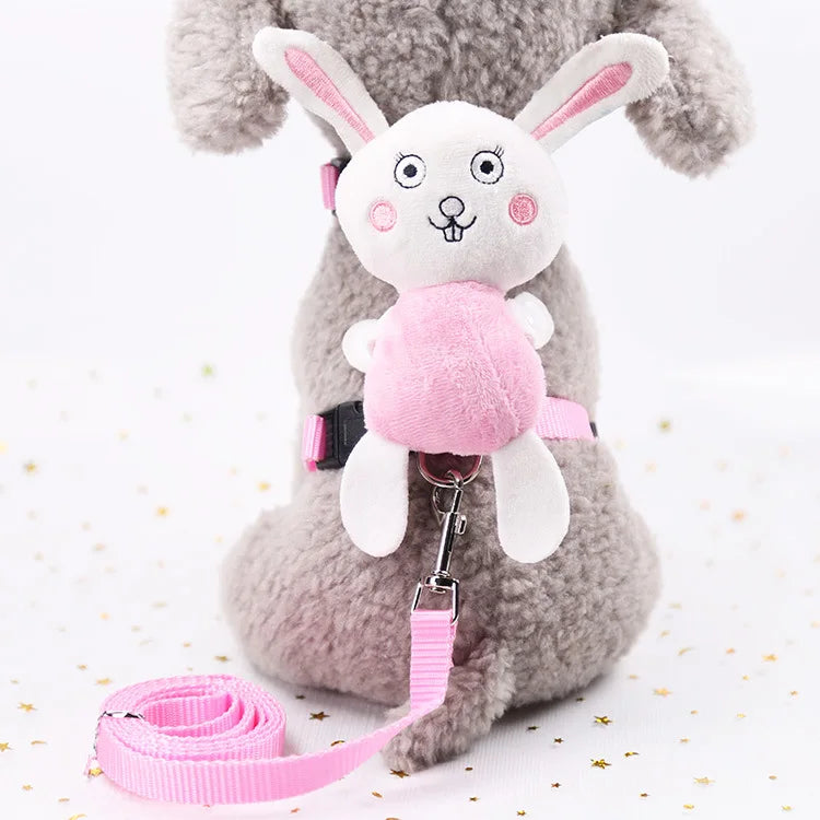 Cute Angel Pet Puppy Dog Leashes And Collars Set Cat Harness 3D Wings Adjustable for Small Medium Dogs Outdoor Walking Supplies