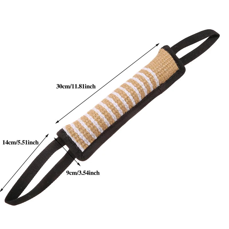 Durable Dog Training Tug Toy Dog Bite Stick Pillow Puppy Toy With Rope Handles Large Dog Training Interactive Play Chewing Toys