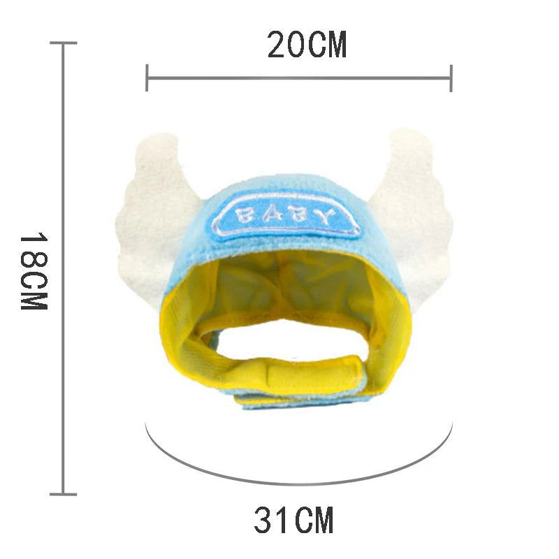 Funny Hat for Cat Cosplay Dress Up Clothes Cute Pet Hat Photo Prop Universal Cat Cap for Halloween Christmas Street Party
