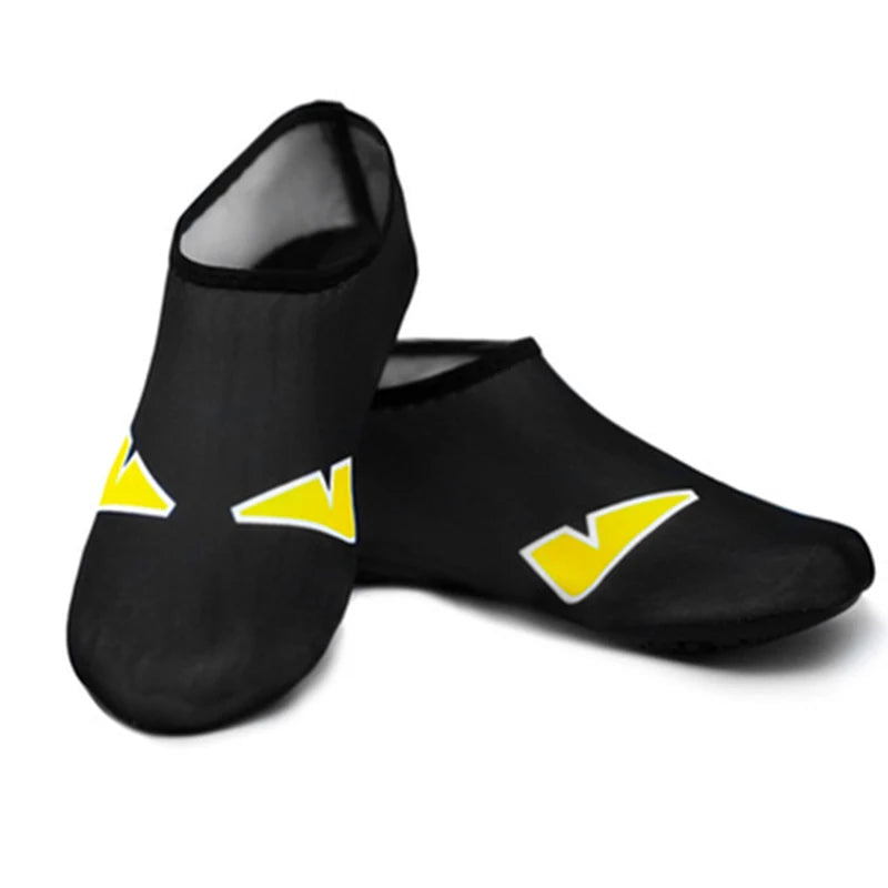 Men Women Kids Water Sport Beach Swimming Socks Thin Multi Prints Anti Slip Fitness Yoga Dance Swim Surf Diving Underwater Shoes