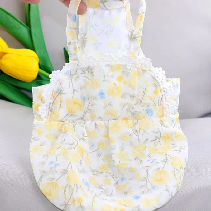 Pet Clothes Dog Tulle Princess Dress Spring Summer Shimmering Cat Skirt Lace Dress Teddy Bichon Dog Cat Outdoor Sun Protection