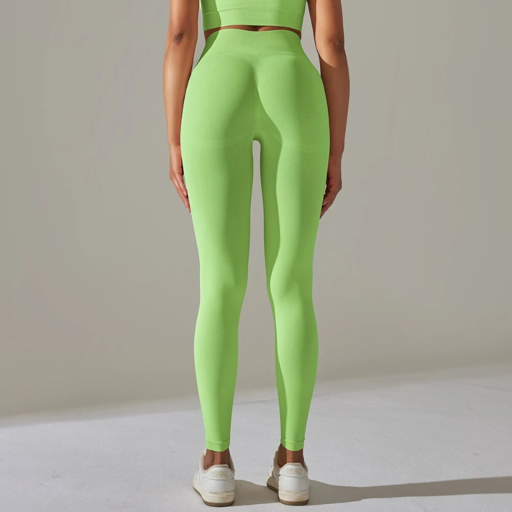 MIML 2025 New Women's High-Waist Breathable Yoga Cropped Pants Hip Lifting Peach-Shaped Tight for Running And Fitness