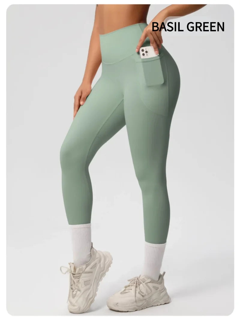 MIML 2025 New Women's High Elasticity Seamless Yoga Pants with Portable Pocket New Gym Leggings Sports Tights for Fitness Wear