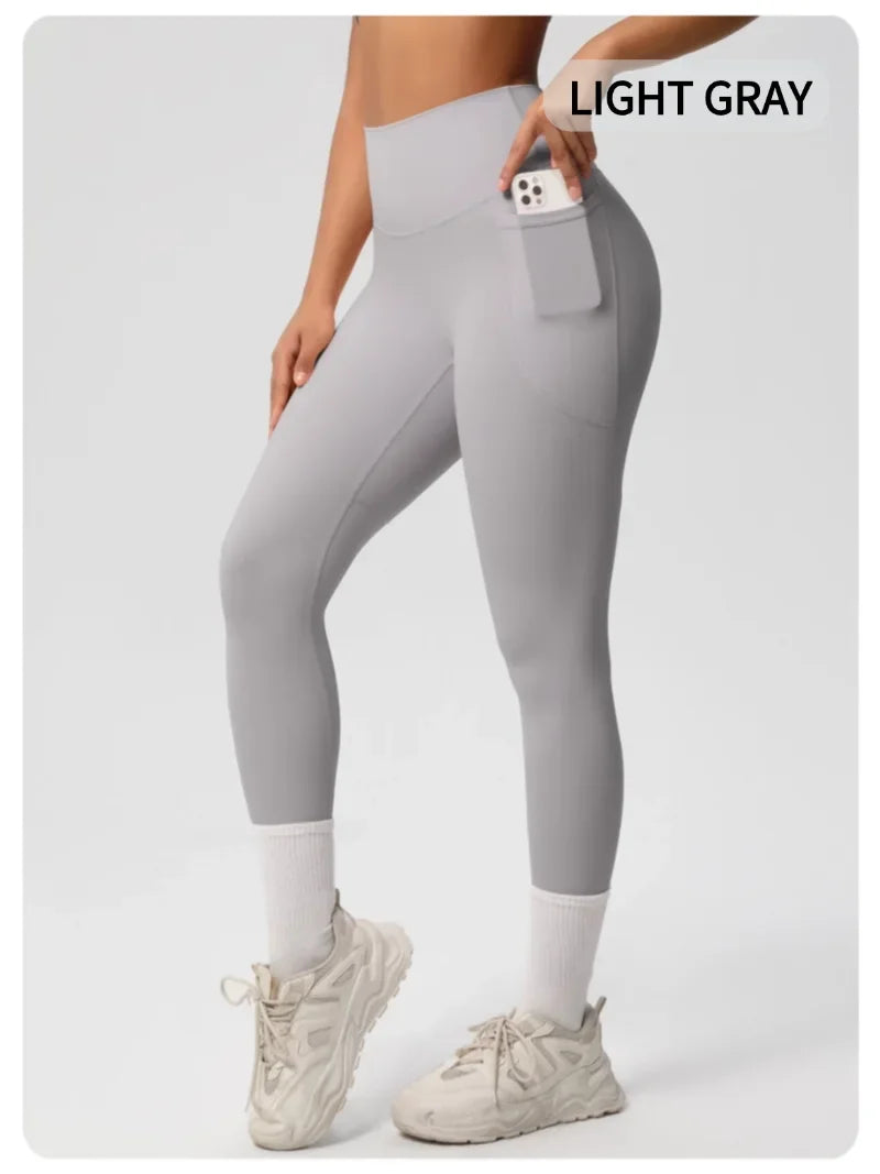 MIML 2025 New Women's High Elasticity Seamless Yoga Pants with Portable Pocket New Gym Leggings Sports Tights for Fitness Wear