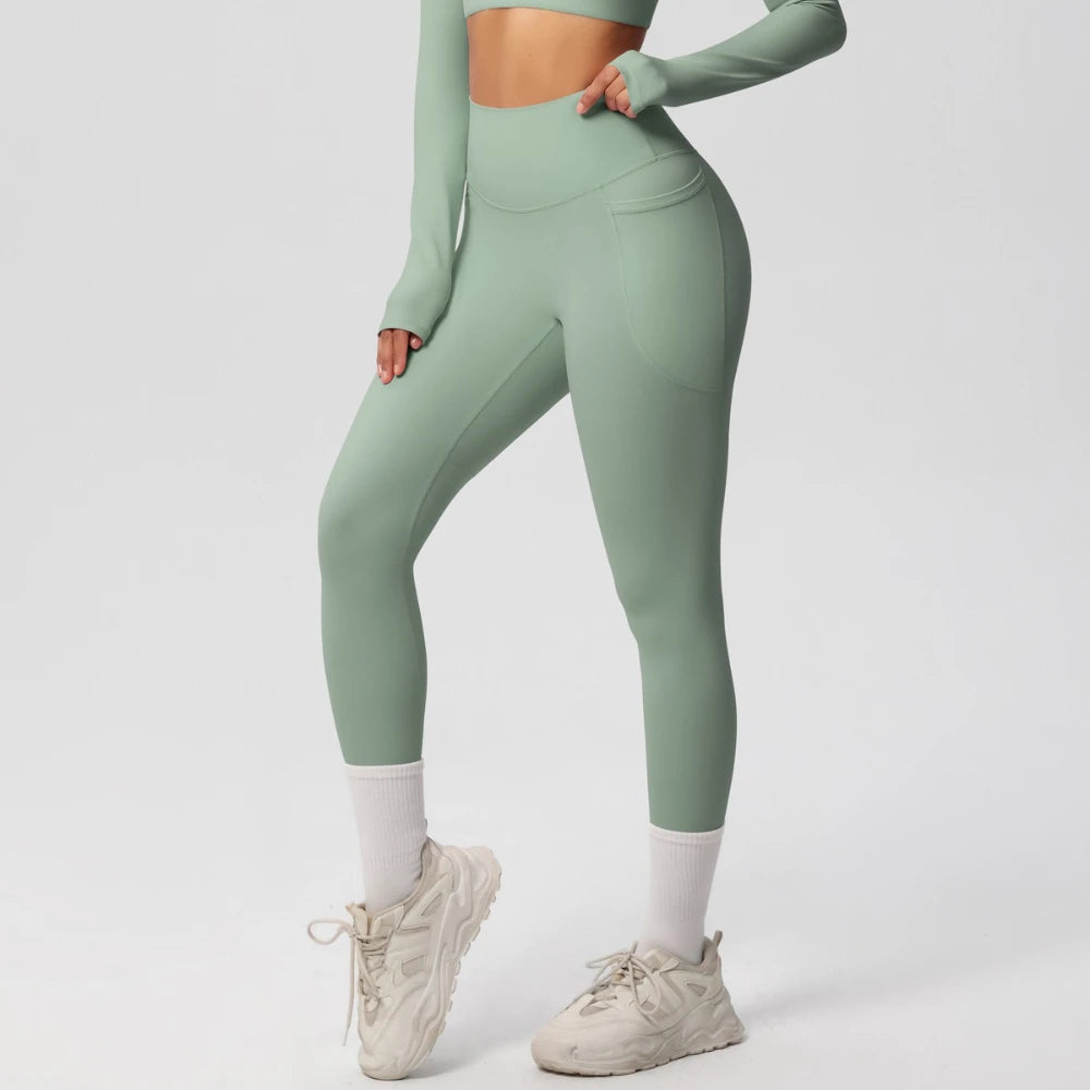 MIML 2025 New Women's High Elasticity Seamless Yoga Pants with Portable Pocket New Gym Leggings Sports Tights for Fitness Wear