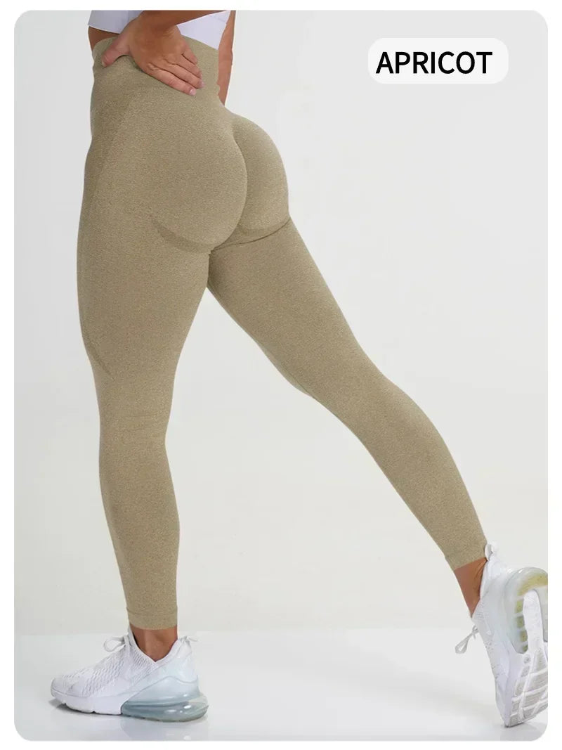 Women's High Waisted, Tight Fitting, Sexy Peach Hip Lifting Yoga Pants, Gym Exercise, Running, Pilates, Leggings