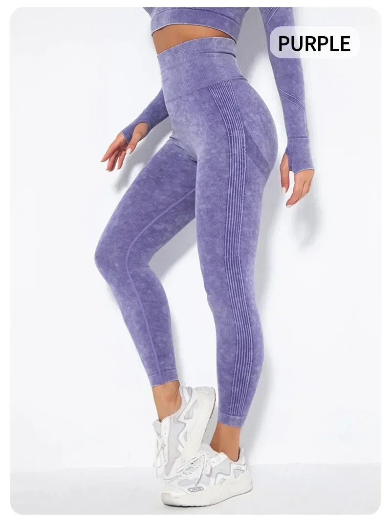 Women's High Waisted Tight Fitting High Stretch Sports Pants, Gym Yoga Pants, Running Exercise Fast Drying Women's Yoga Leggings