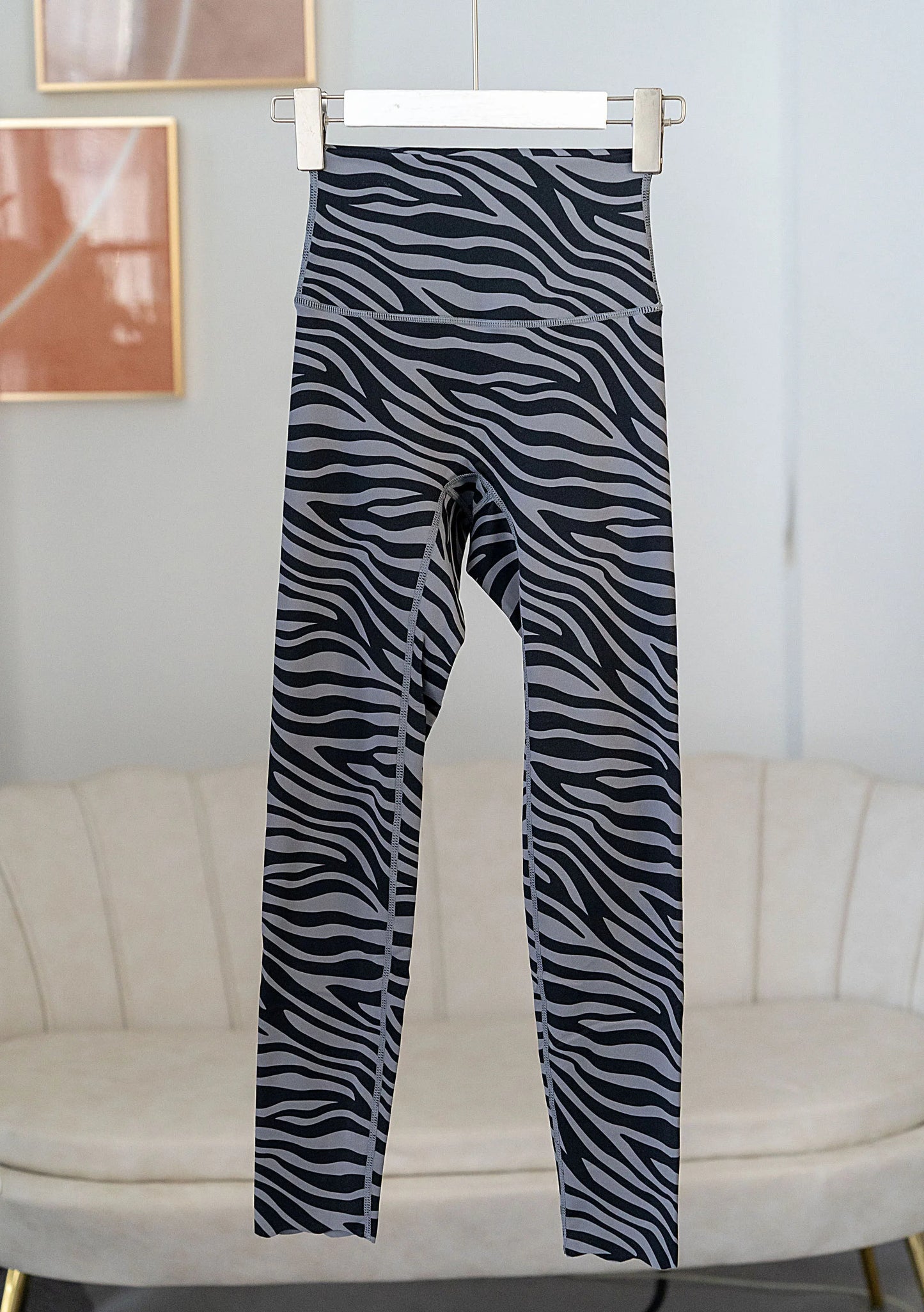 Daimu LIve High Waist Women's Zebra Leggings Stretch Yoga Pants Tights Push Up Fitness Running Sportswear Zebra Yoga Pants