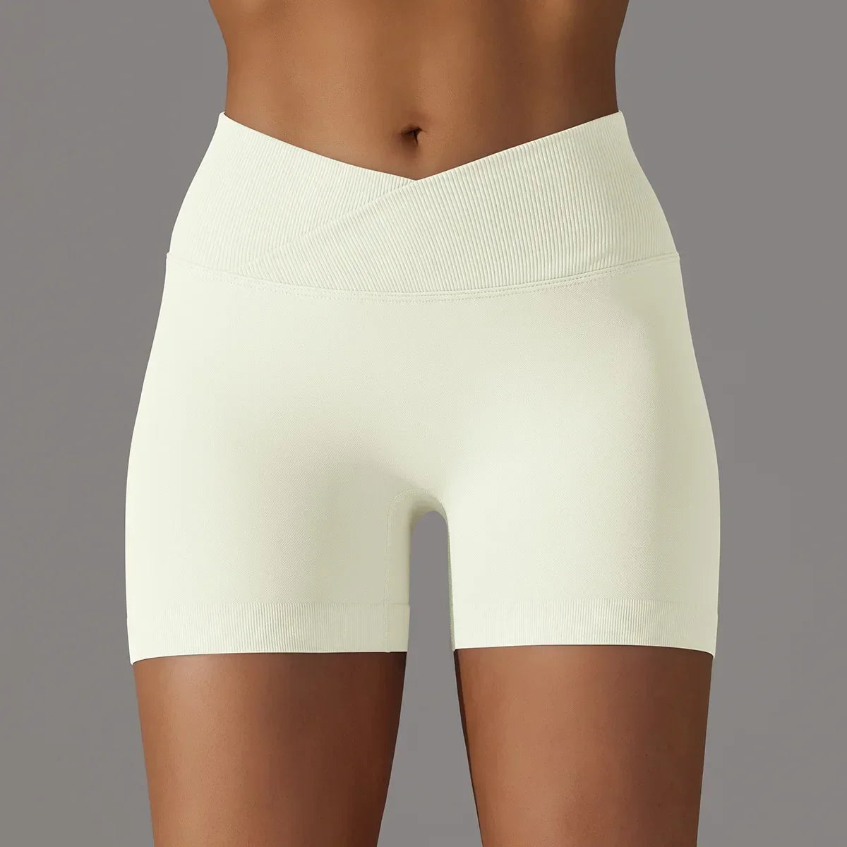 Women's Sports Shorts, High Waist Push Ups, Abdominal Control, Gym Fitness Exercise, Peach Hip Cycling, Yoga Shorts