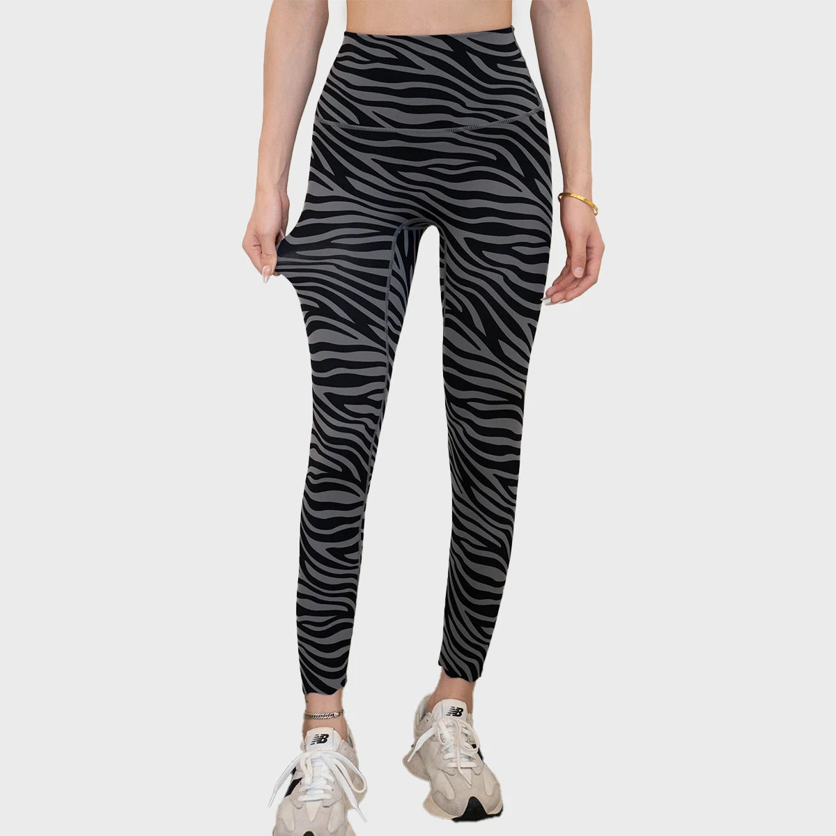 Daimu LIve High Waist Women's Zebra Leggings Stretch Yoga Pants Tights Push Up Fitness Running Sportswear Zebra Yoga Pants