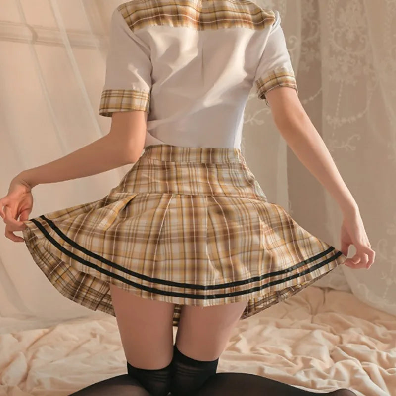 Japanese Student JK Set Student cos uniform temptation jk short skirt suit anime cosplay anime sexy lingerie woman New dresses