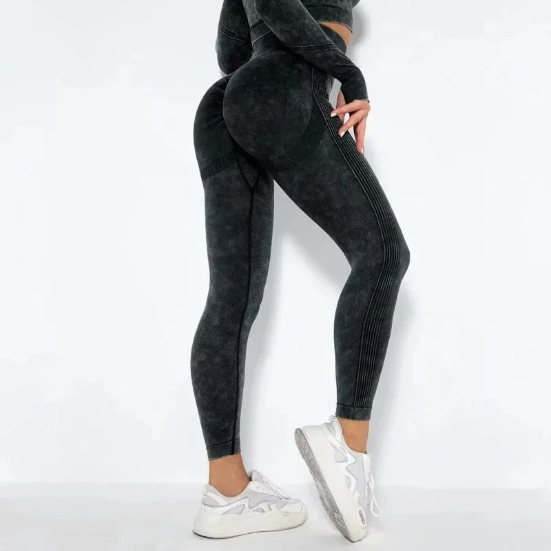 Women's High Waisted Tight Fitting High Stretch Sports Pants, Gym Yoga Pants, Running Exercise Fast Drying Women's Yoga Leggings