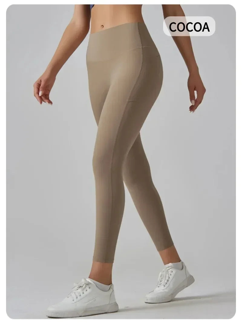 MIML High Waisted Nude Sexy Leggings for Women's Fitness, Running, Yoga, Women Leggings, Tight Fitting Casual Exercise Pants