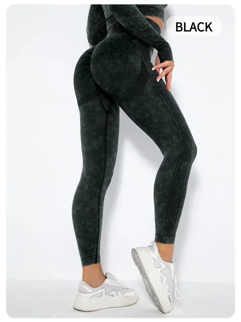 Women's High Waisted Tight Fitting High Stretch Sports Pants, Gym Yoga Pants, Running Exercise Fast Drying Women's Yoga Leggings