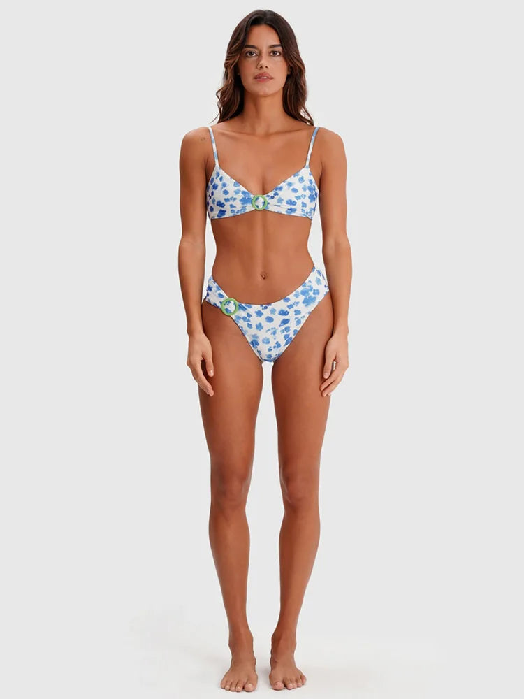 Miyouj Push Up Swimsuits Women'S Bikini Printed Bikinis High Cut Swimwear 2025 Two Piece Suits New Biquini Set Sexy Beachwear