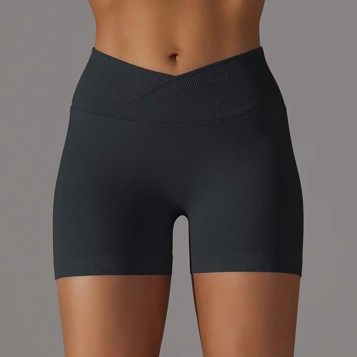 Women's Sports Shorts, High Waist Push Ups, Abdominal Control, Gym Fitness Exercise, Peach Hip Cycling, Yoga Shorts