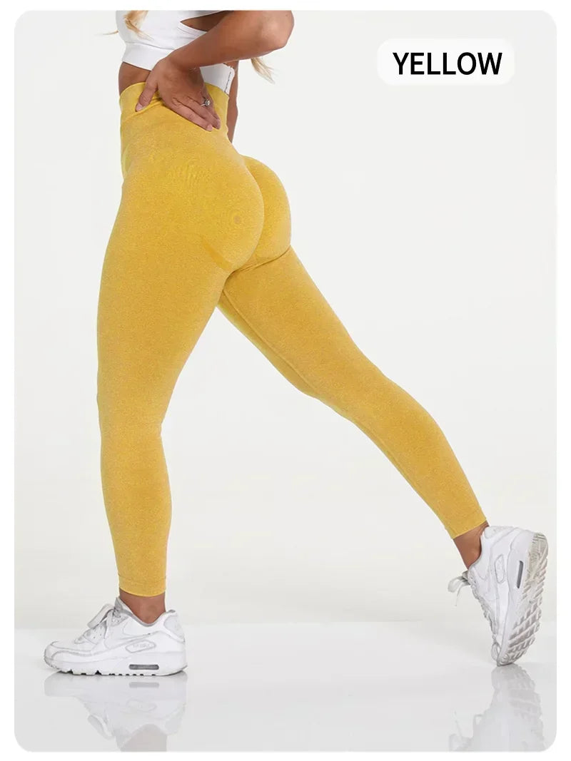 Women's High Waisted, Tight Fitting, Sexy Peach Hip Lifting Yoga Pants, Gym Exercise, Running, Pilates, Leggings
