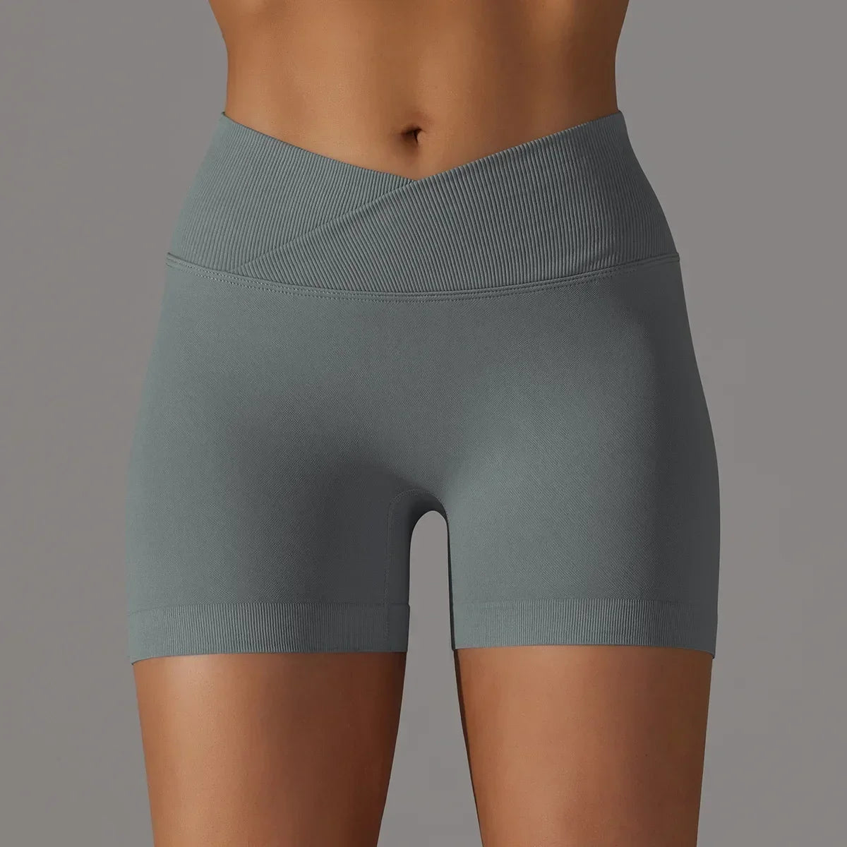 Women's Sports Shorts, High Waist Push Ups, Abdominal Control, Gym Fitness Exercise, Peach Hip Cycling, Yoga Shorts