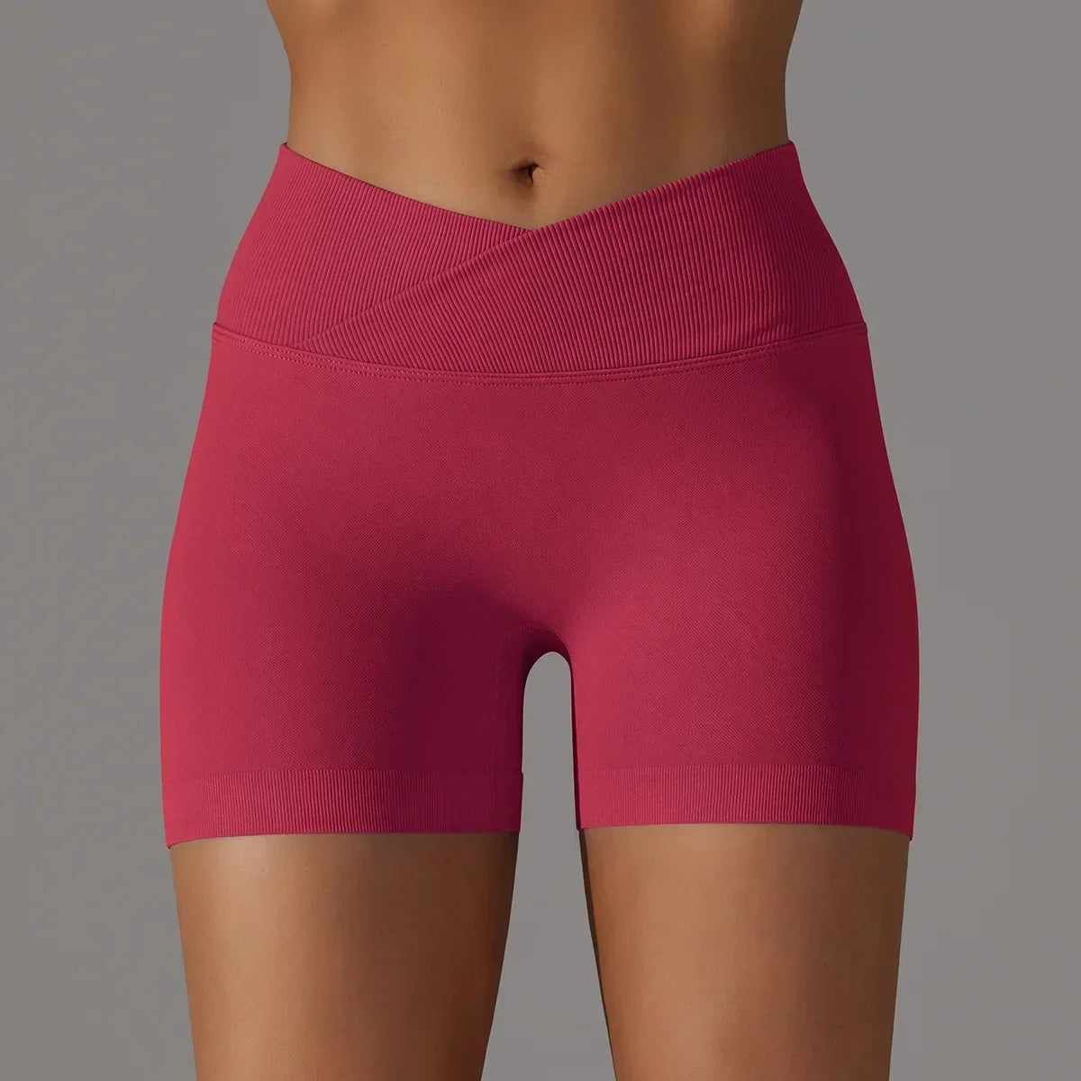 Women's Sports Shorts, High Waist Push Ups, Abdominal Control, Gym Fitness Exercise, Peach Hip Cycling, Yoga Shorts