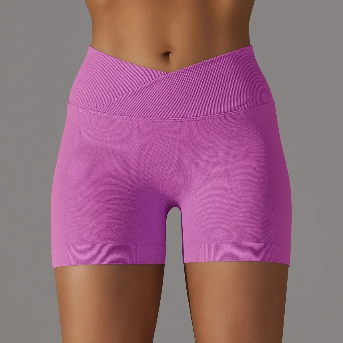Women's Sports Shorts, High Waist Push Ups, Abdominal Control, Gym Fitness Exercise, Peach Hip Cycling, Yoga Shorts