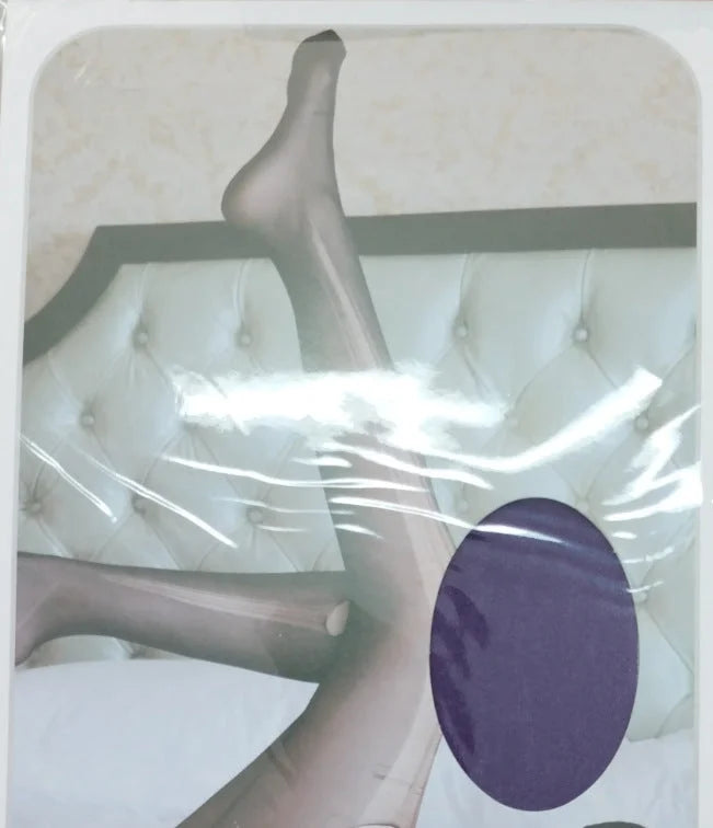 Sheer Black Tights with Tear-Away Detail