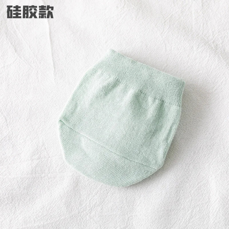 Invisible Half Palm Socks for Women - No Show Boat Socks Summer Thin Cotton