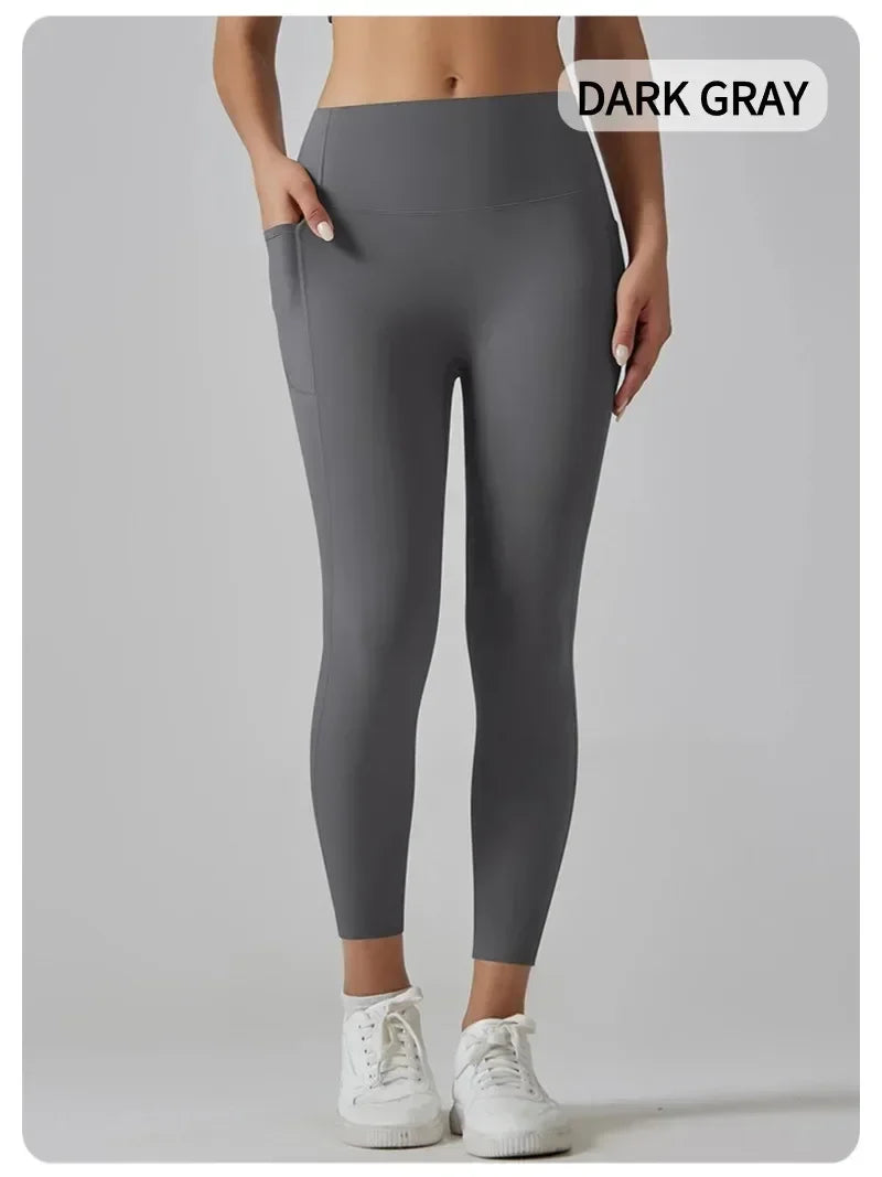 MIML High Waisted Nude Sexy Leggings for Women's Fitness, Running, Yoga, Women Leggings, Tight Fitting Casual Exercise Pants
