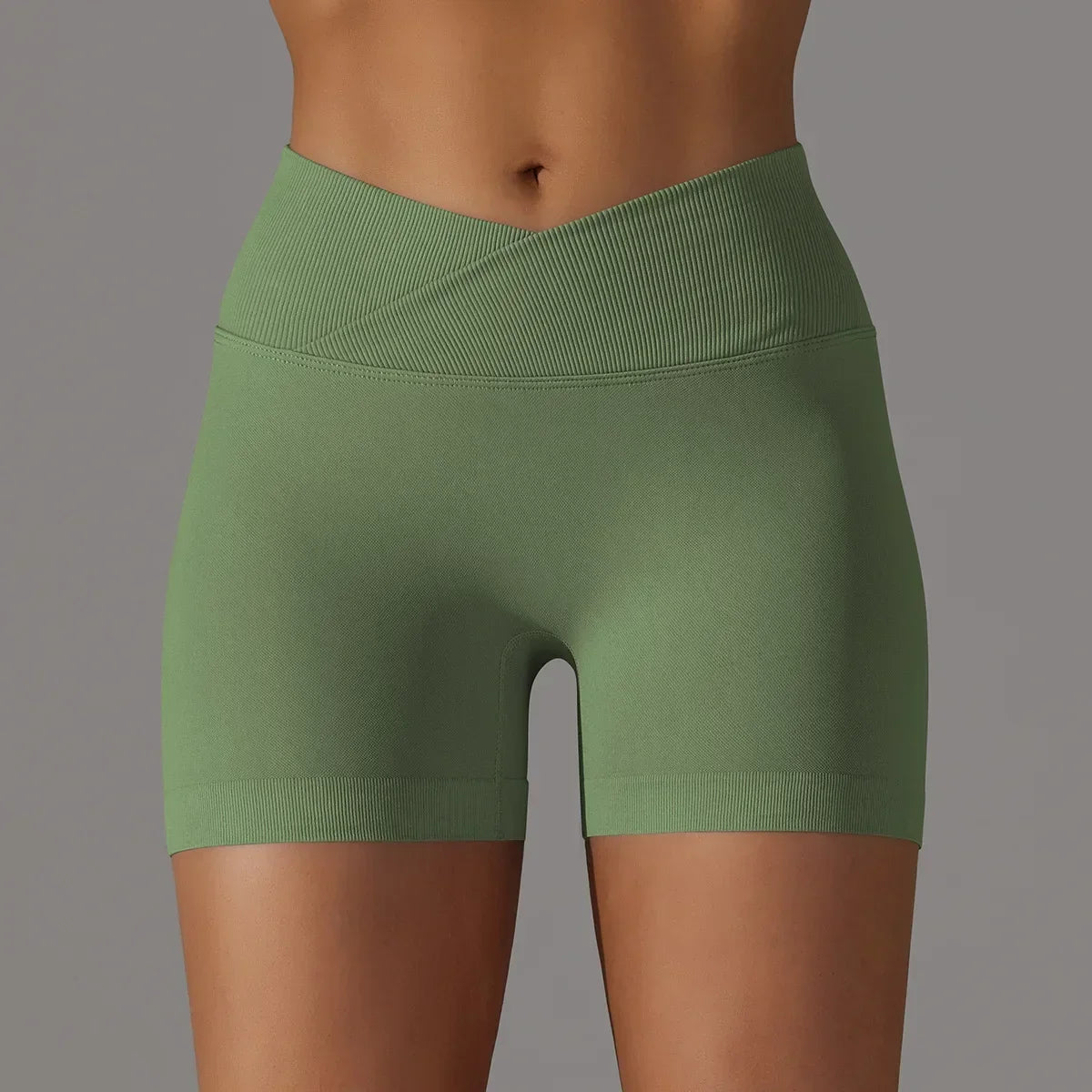 Women's Sports Shorts, High Waist Push Ups, Abdominal Control, Gym Fitness Exercise, Peach Hip Cycling, Yoga Shorts
