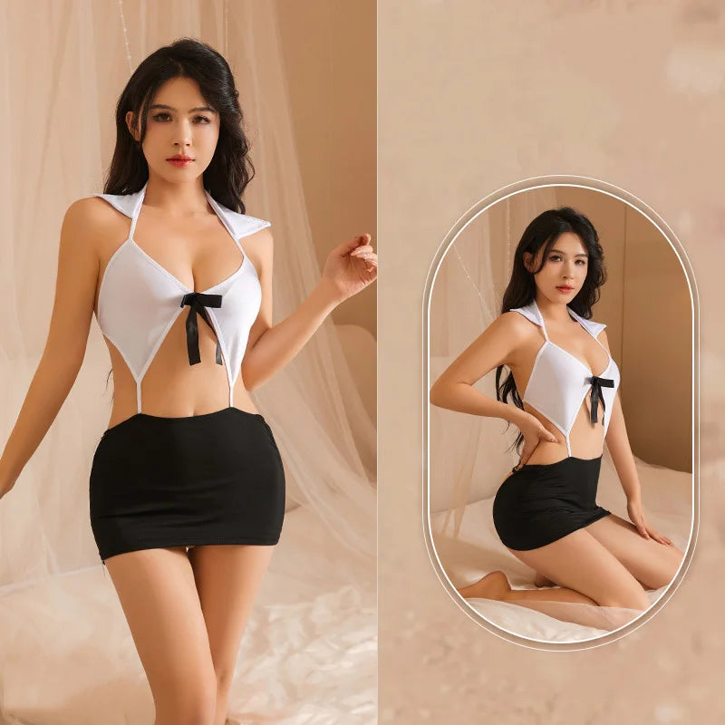 Erotic lingerie Passionate Uniform Secretary Student Large Size Set outfit for sex Women's pajamas cosplay party sexo baby doll