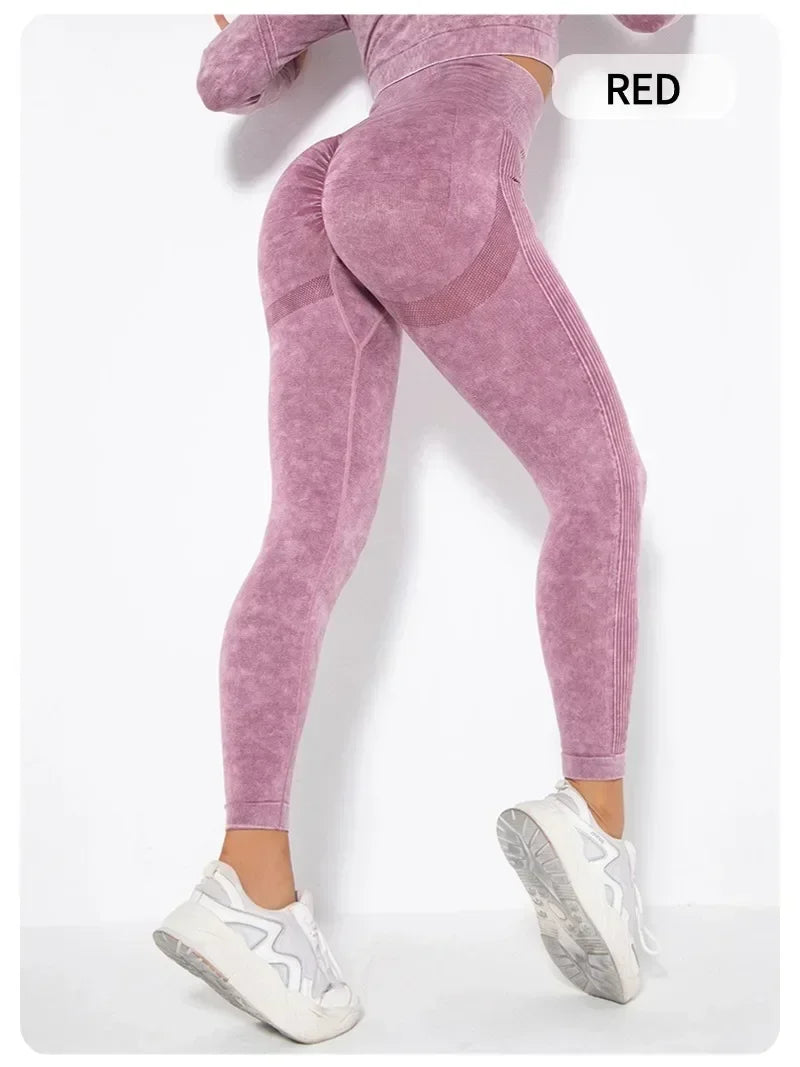 Women's High Waisted Tight Fitting High Stretch Sports Pants, Gym Yoga Pants, Running Exercise Fast Drying Women's Yoga Leggings