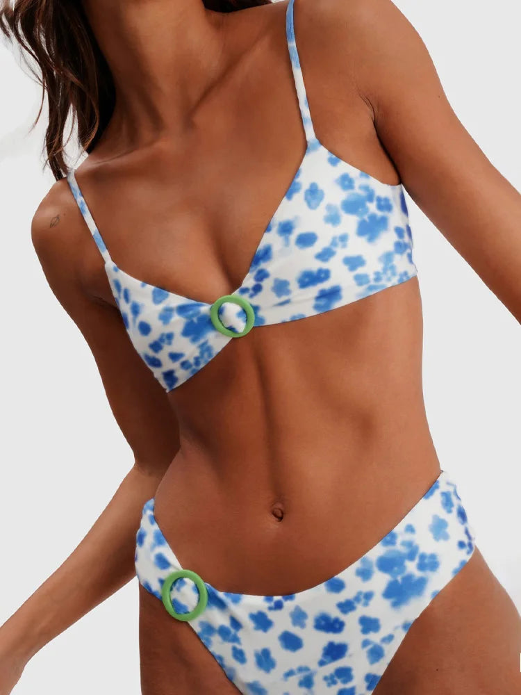 Miyouj Push Up Swimsuits Women'S Bikini Printed Bikinis High Cut Swimwear 2025 Two Piece Suits New Biquini Set Sexy Beachwear
