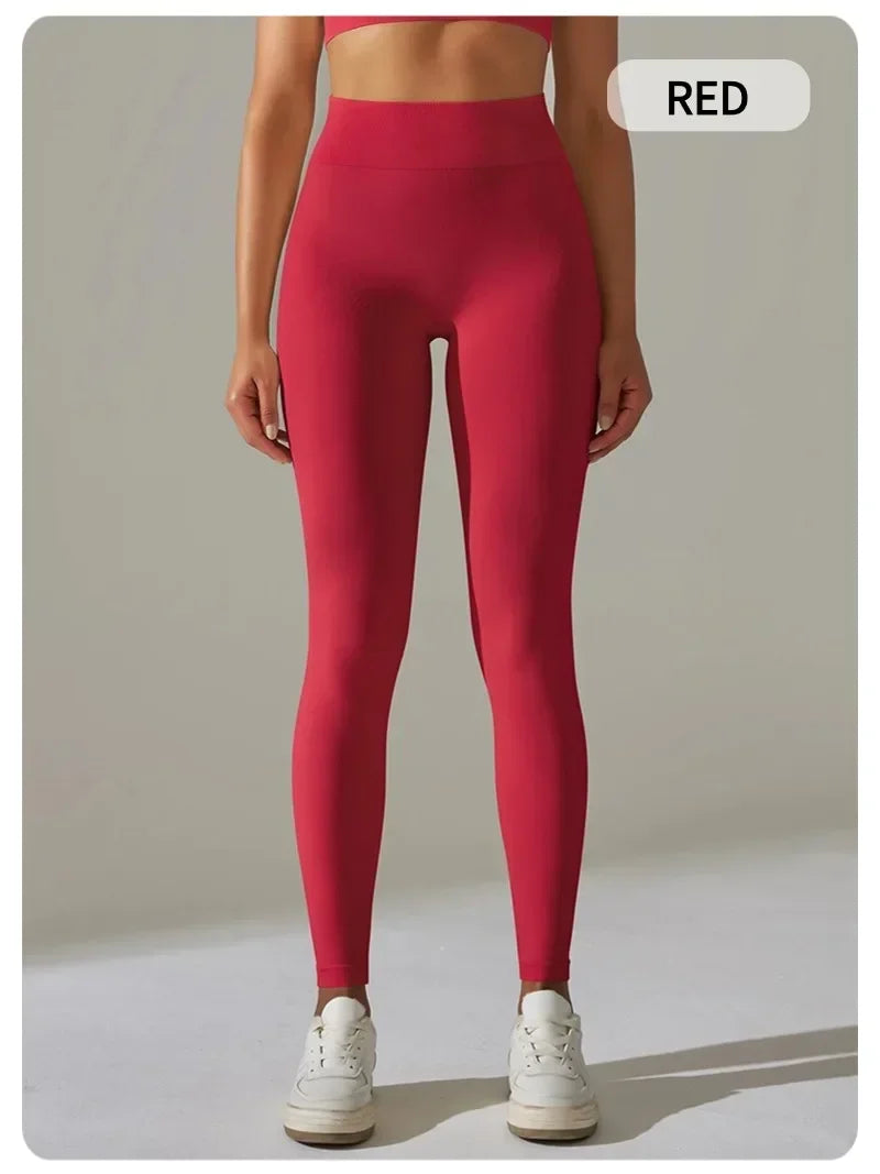 MIML 2025 New Women's High-Waist Breathable Yoga Cropped Pants Hip Lifting Peach-Shaped Tight for Running And Fitness