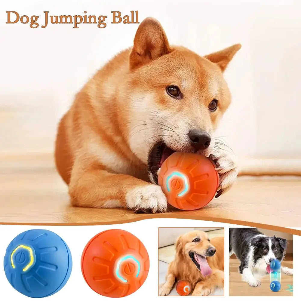 Smart Dog Toy Ball Electronic Interactive Pet Toy Moving Ball Automatic Jump Roll Ball for Puppy Birthday Gift Pet Product