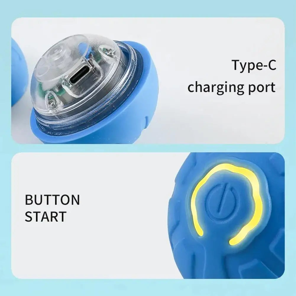Smart Dog Toy Ball Electronic Interactive Pet Toy Moving Ball Automatic Jump Roll Ball for Puppy Birthday Gift Pet Product