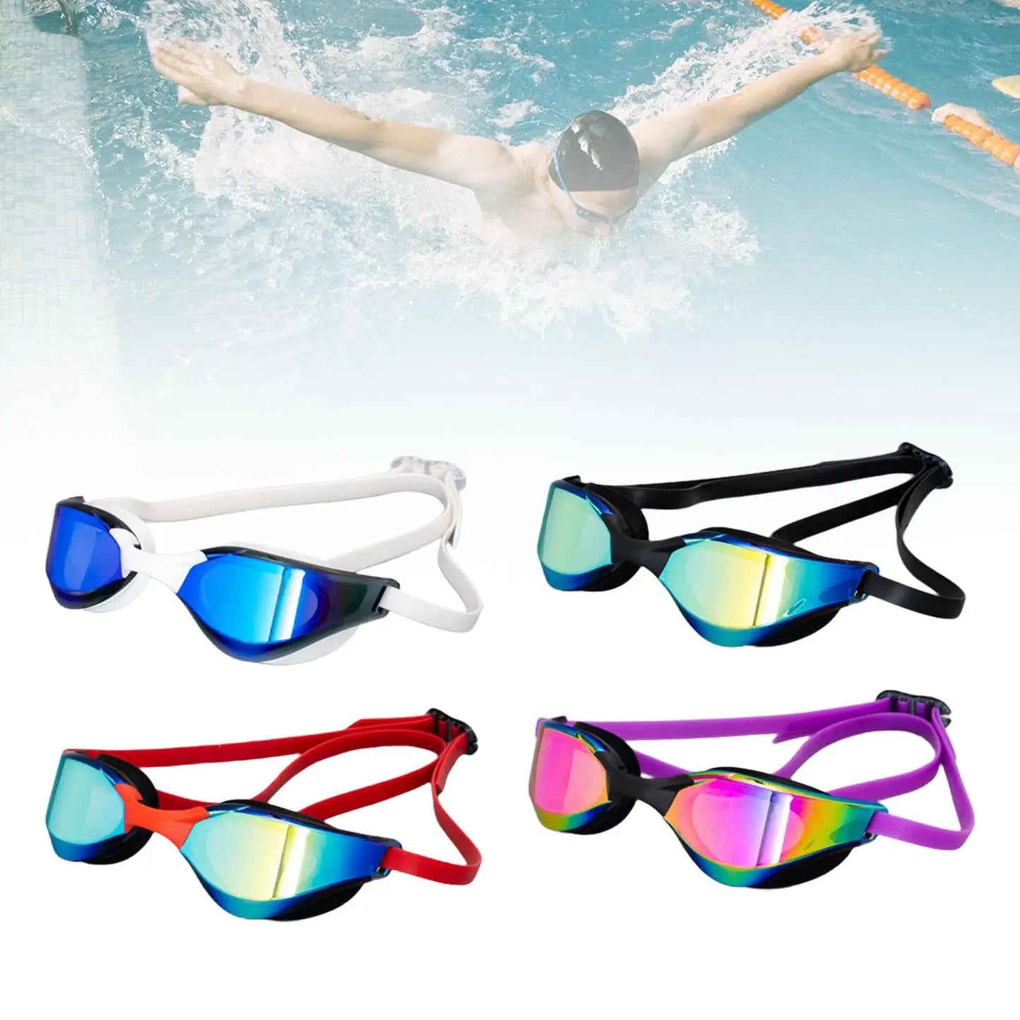 Swim Goggles Women Men Waterproof Swim Glasses for Outdoor Snorkeling Indoor