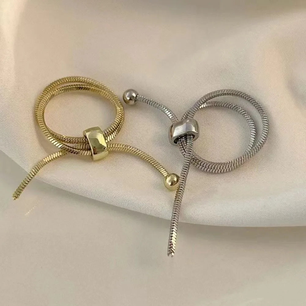 Vintage Multy Layer Adjustable Chain Rings Strap Finger Rings For Women Men Personality Charms Rings Jewelry Gifts