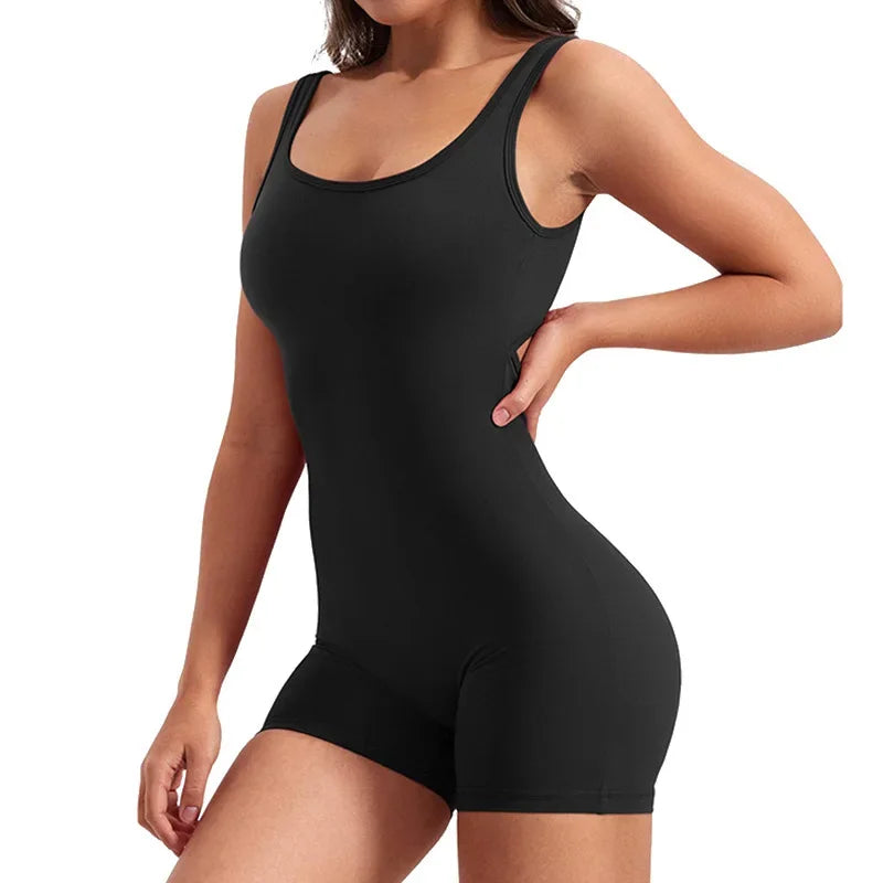 Yoga Wear Bodysuit Female Yoga Sport Sets Sleeveless Backless Sexy High Waist Leggings One Piece Fitness Jumsuits Sportswear