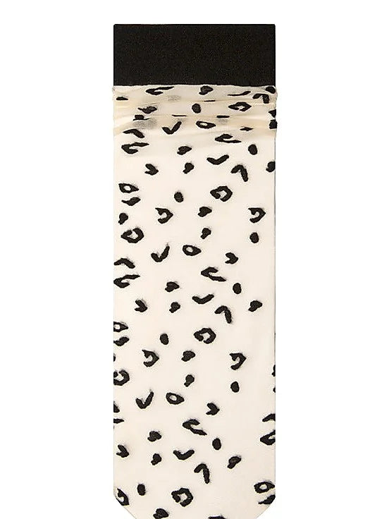 Sheer Leopard Print Ankle Socks for Women - Thin Breathable Boat Socks