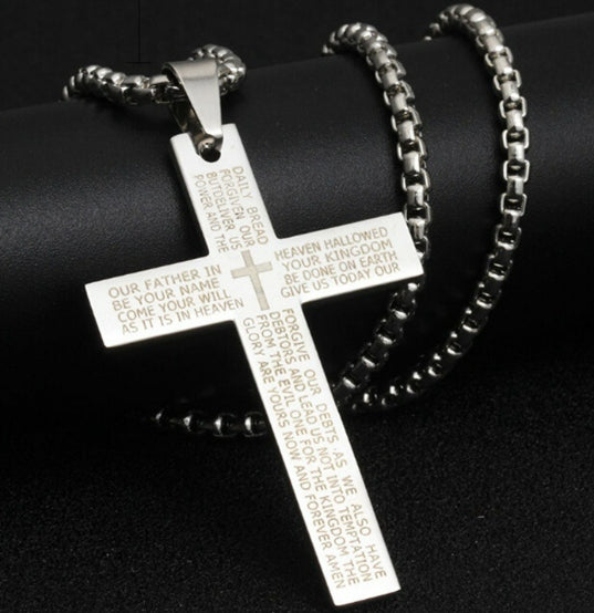 Fashion Cross Chain Pendant Necklace Fashion Men Women Metal Geometry Punk Gothic Party Jewelry Vintage Gifts