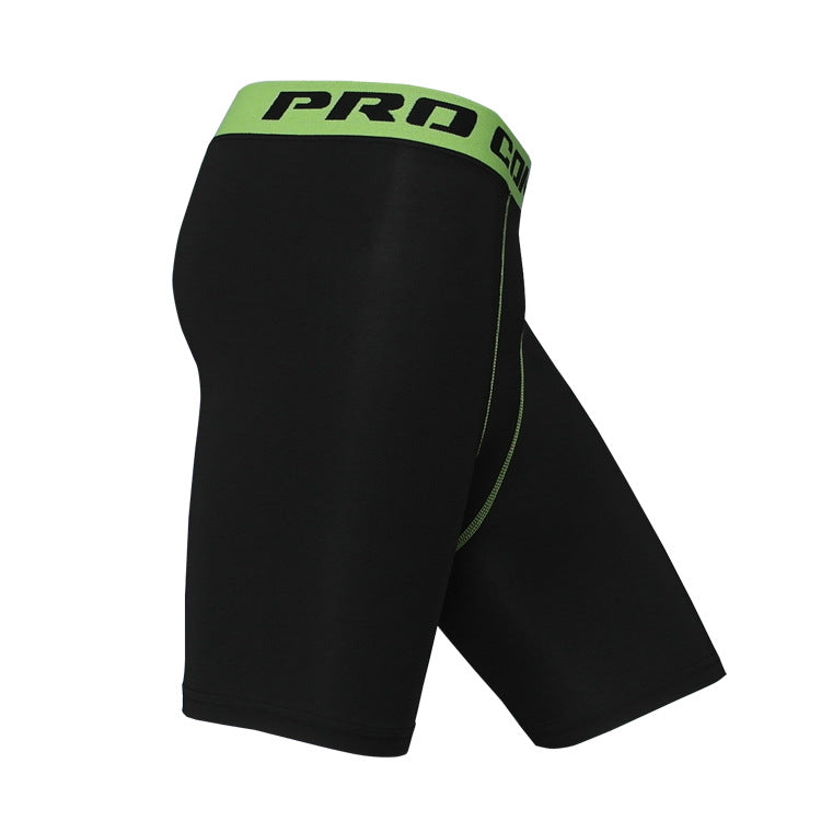 Matte Black High-Waisted Compression Shorts - Quick Dry Athletic Fit