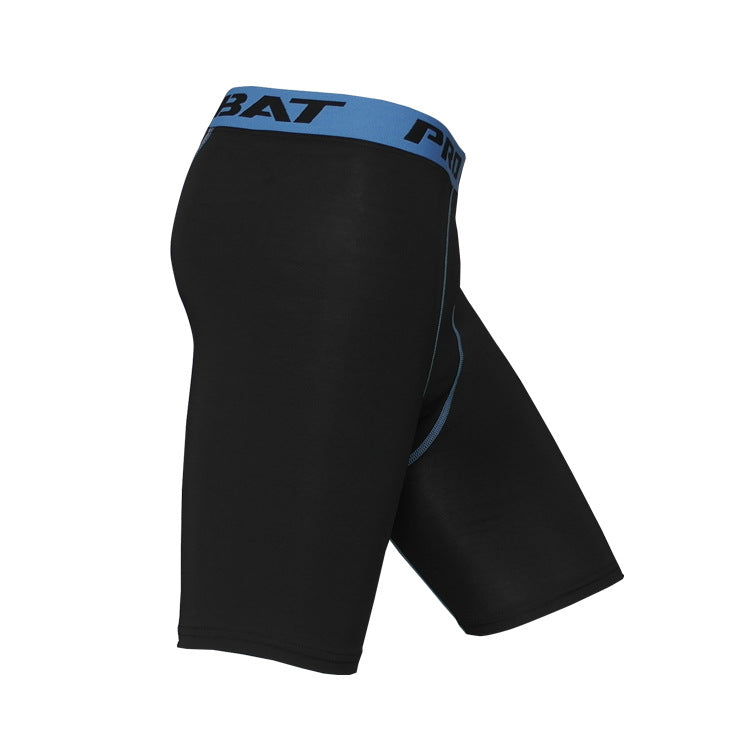 Matte Black High-Waisted Compression Shorts - Quick Dry Athletic Fit