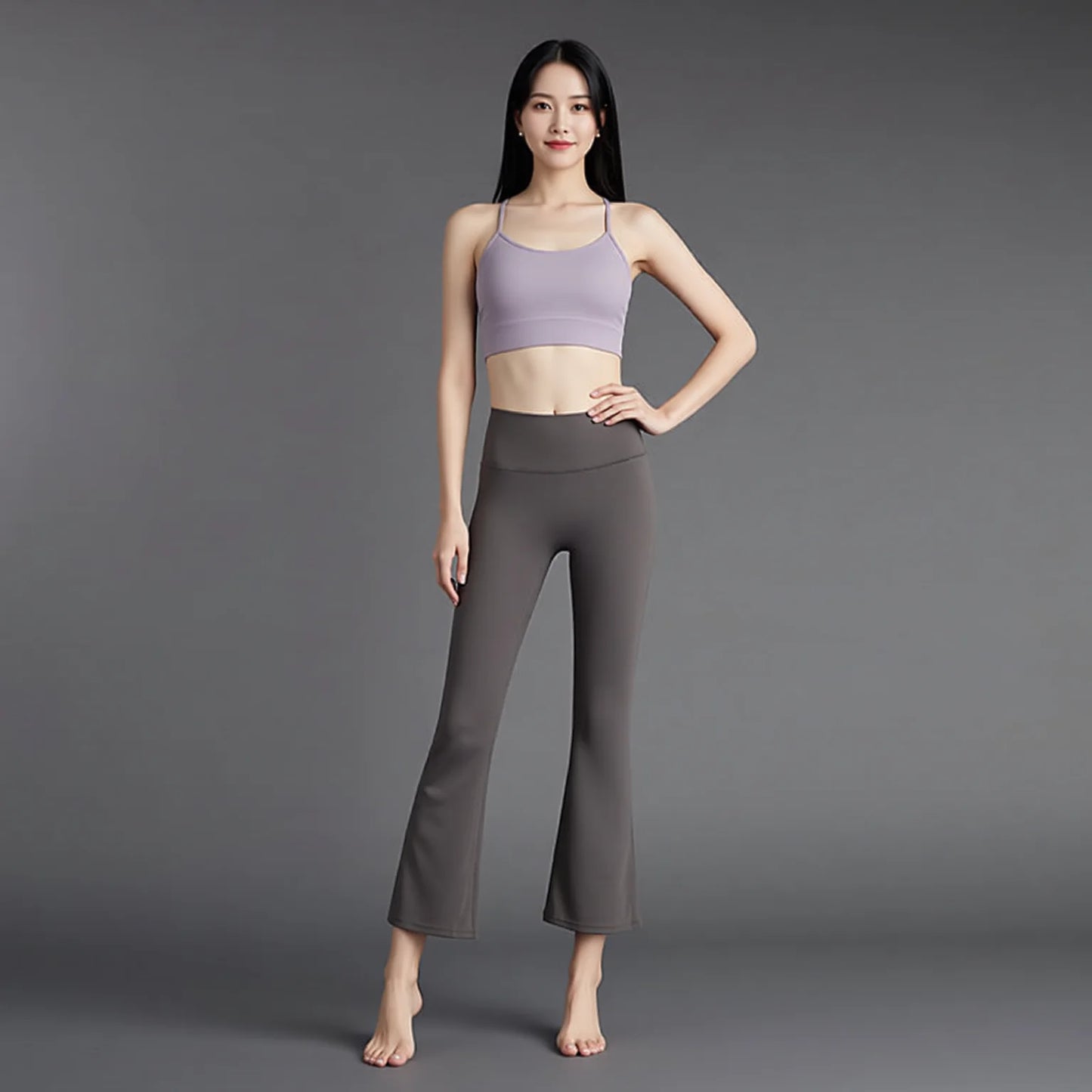 High Waist Butt-Lifting Micro Flare Yoga Pants