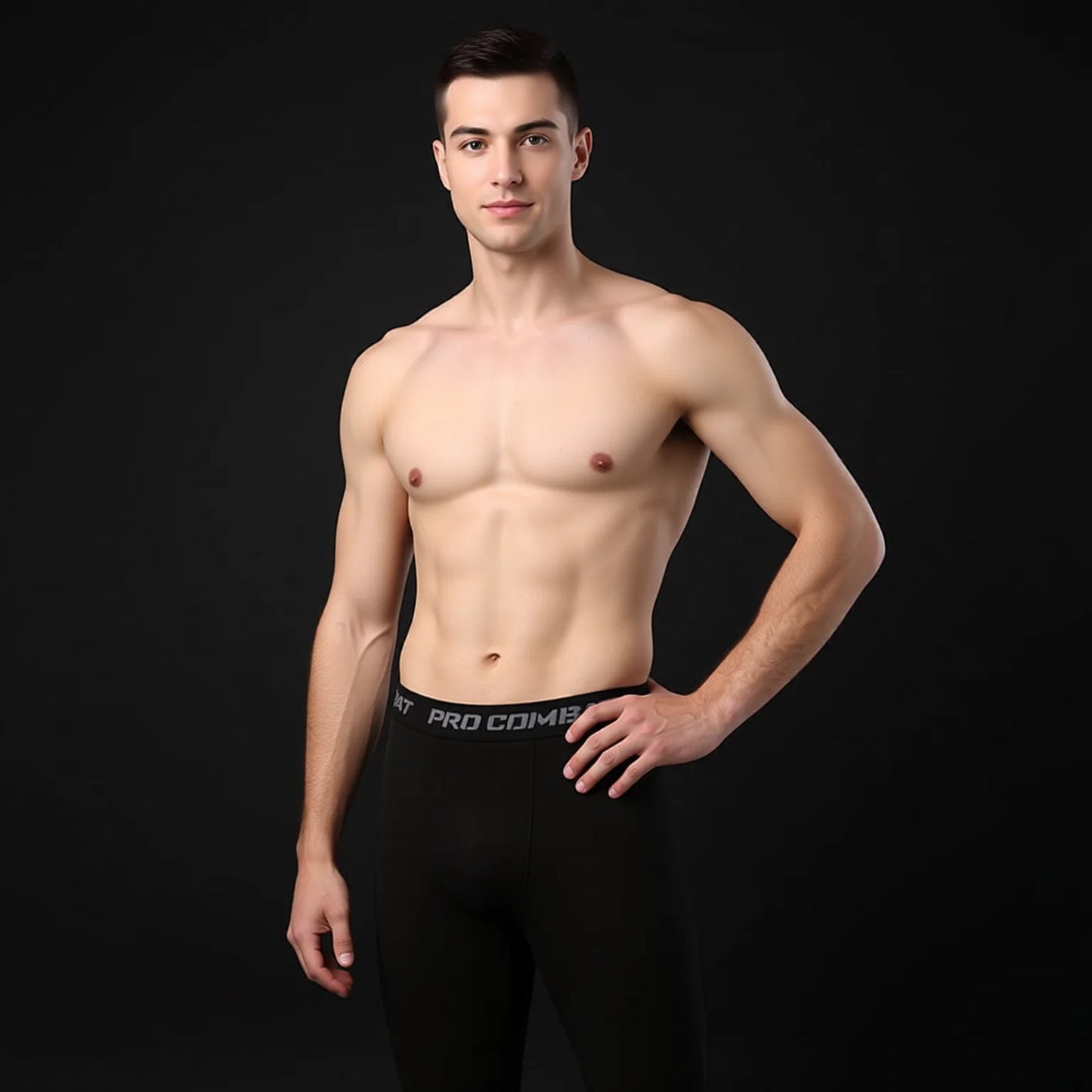 men's compression leggings - fast dry athletic tights for running yoga basketball